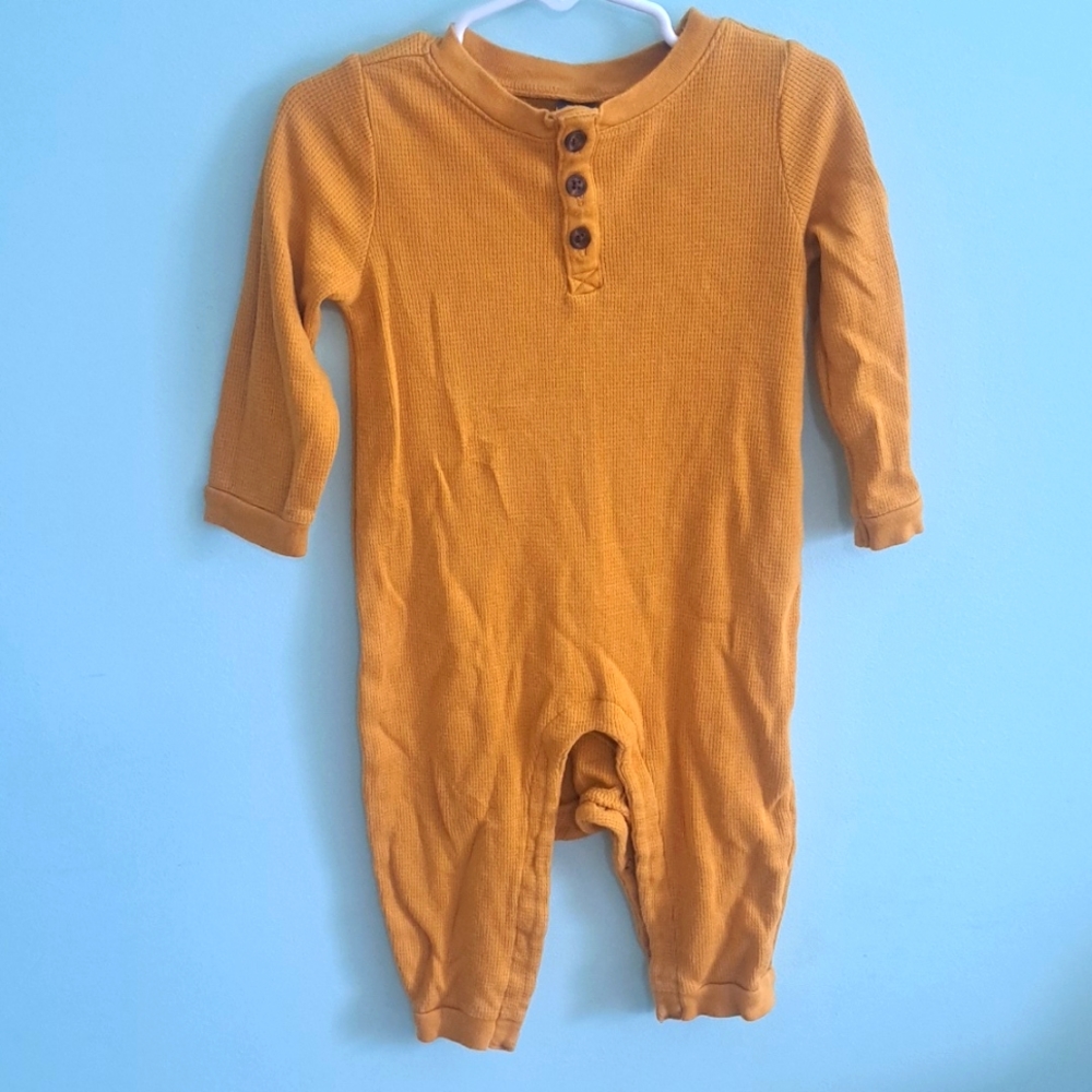 Old navy mustard footless jammies
